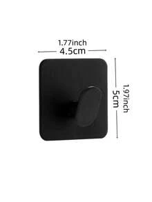 4 PCS No Drill Bathrobe Towel Hooks Self Adhesive Waterproof Rustproof Strong Hold Kitchen Bathroom Shower Door Key Coat Hat Rack Christmas Wreath Hanger Space Saving Multipurpose Organizer Home Office Garage Behind Door - View 2