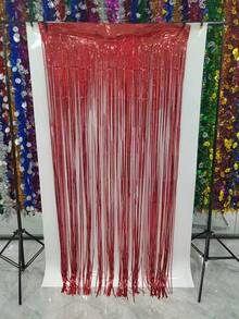 Shiny Tinsel Fringe Streamers For Party Backdrop Decorations, Wedding & Birthday Scene Layout Supplies - multicolor - View 12