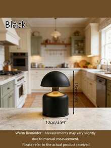 Modern Cordless Mushroom Touch Lamp, Dimmable Brightness, USB Rechargeable, Portable Adjustable Desk Lamp, Suitable For Home Decor, Bedside Or Tabletop, Perfect Holiday Gift - Multicolor - View 10