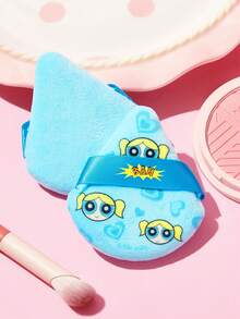 THE POWERPUFF GIRLS X SHEIN 6入組 Powerpuff Girls 印花鬆散粉撲 超柔軟化妝海綿 臉部乾粉混合用 定妝用 - 彩色 - 查看 5