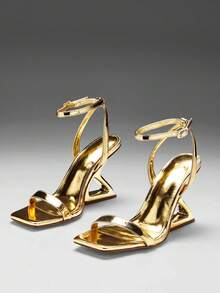 SHUZIA Women Platforms & Wedge Sandals - Gold - View 4