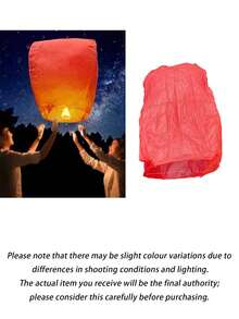 3/5/10/20 Pieces Of Paper Sky Lanterns - Floating Lanterns Resistant To Wind, Suitable For Weddings, Birthdays, New Year'S Eve, And Birthday Parties - Mixed Colors - Multicolor - View 9