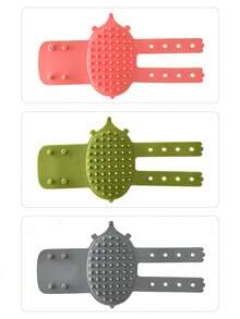 1PC Cat Self Groomer Arch Massager, Kitten Scratching Pad & Hair Brush, Pet Rubbing Comb With Carpet Base - Multicolor - View 4