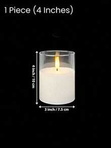 Teckwe LED Flameless Candles, Flickering LED Pillar Candles With Upgraded Teardrop Wick, Battery Operated Electronic Candles For Table Center Decor, Wedding, Garden, Holiday Party(The Customer Needs To Prepare Three AA Batteries Themselves.) - white light - View 12