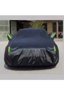 Car Cover, All-Weather Protection Cover For Sun, Frost, Snow, Ideal For Winter, Compatible With Suvs, Outdoor Vehicles, - Black - View 5