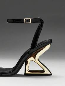 SHUZIA Women's Thick Sole Wedge Sandals, Perfect Gift For Girlfriend - Black - View 5