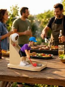 1PC Golfer Shaped Beer Bottle Opener With Cap Catcher Slot Design Home Bar Kitchen Decor Tool Unique Funny Gift For Golf Lovers Party Bar Wall Mount Storage Rack - View 5