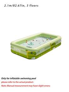 1pc Inflatable Swimming Pool – Heavy Duty Large PVC Pool With Fast Air Pump, Indoor Outdoor Family Water Play Center For Kids Adults - Inflatable swimming pool - View 14