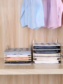 Creative Wardrobe Clothes Folding Board Multifunctional Plastic Anti Wrinkle Fold Organizer For Shirts Long Sleeve Household Portable Tidying Supplies - Multicolor - View 8