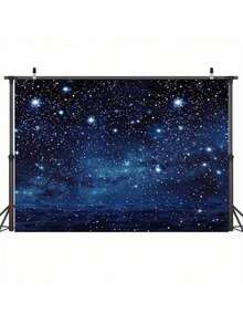 The Starry Background Is Highly Suitable For Birthday Celebrations, Photography Props And Themed Party Supplies. This Background Can Be Used As A Decorative Backdrop For Parties, Photography Sessions, And Table Flags. - Multicolor - View 11