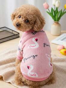 PETSIN 1 Pc Flannel Pet Swan Cartoon Patterned Without Cap - Multicolor - View 2