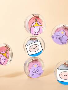 ADVENTURE TIME X SHEIN 1件高顯色腮紅，粉色腮紅，持久顯色，打造自然妝容，亮澤臉頰 - 桃紅色 - 查看 8
