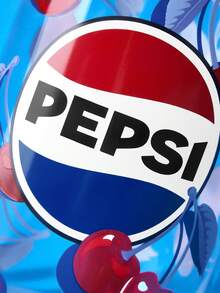 PEPSI X SHEIN 1個 27.1oz/800ml 復古櫻桃印花高硼矽玻璃馬克杯，耐高溫大容量咖啡水杯，居家辦公便攜飲水杯，適合學生、上班族與情侶的日常禮物 - 無色 - 查看 4