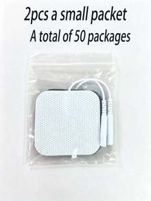 20pcs/50pcs/100pcs Various Sizes Electrode Pads, Pin Connector, Replacement Gel Pads, High Quality EMS Massage Patches, Suitable For TENS Therapy Device, Non-Woven Fabric Muscle Stimulator - Multicolor - View 10