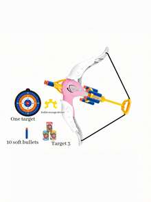 MINKOJA Air Power Bow And Arrow Shooting Toy Foam Dart Blaster Crossbow Target Practice Outdoor Indoor Competitive Interactive Activity Toy For Boys Girls Birthday Holiday Gift - Multicolor - View 10