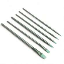 4/6/10 Stücke Premium Nylon Pinselset - vielseitige Formen & Größen für Öl-, Acryl-, Aquarellmalerei - ideal für DIY Kunstprojekte, Weihnachten, Halloween, Thanksgiving Bastelzubehör - Mehrfarbig - Übersicht 14