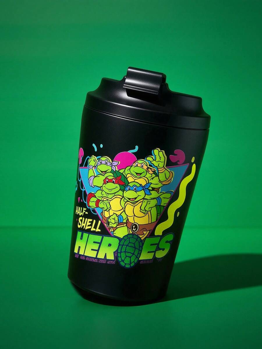 TEENAGE MUTANT NINJA TURTLES | SHEIN 360 ml / 12 oz 防漏不鏽鋼便攜隨行杯 - 黑色 - 查看 1