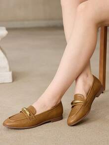 MOTF WOMEN'S VERSATILE COMFORTABLE FLAT SHOES - Camel - View 5