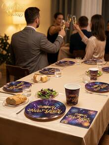 Muroi Mono 25/100 Pieces Of Disposable Party Supplies, Including Disposable Paper Plates, Napkins, Cups, Suitable For Dessert Service, Party Decorations, Various Events, And Gatherings, Including Christmas. - Style 3 - View 5