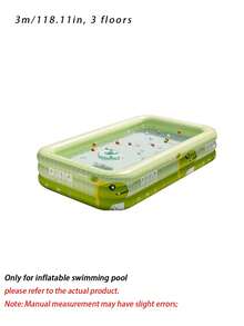 1pc Inflatable Swimming Pool – Heavy Duty Large PVC Pool With Fast Air Pump, Indoor Outdoor Family Water Play Center For Kids Adults - Inflatable swimming pool - View 18