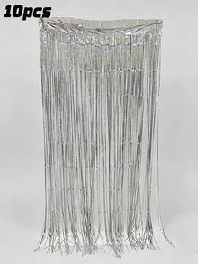 亮面金絲流蘇裝飾彩帶，派對背景裝飾、婚禮與生日場景佈置用品 - 多色 - 查看 14