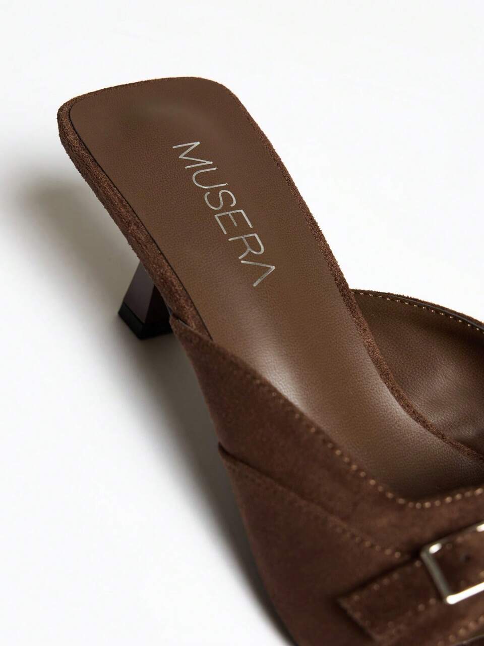 Brown Suede Belt Buckle Detail Heels Festival Rave Ibiza Clubbing Streetwear Summer Fall Winter