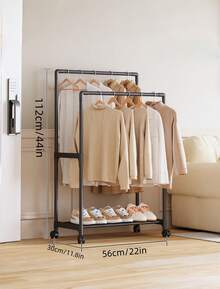 Multi Functional Coat Hat Rack Stand With Shoe Shelf Storage Organizer For Bedroom Entryway Space Saving Portable Easy Assembly Hanger Holder - Multicolor - View 7
