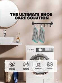 1PC Laundry Shoe Bag Gray With Blue Zipper Soft Velvet Lining For Sneakers Casual Shoes Washing Machine Travel Essential Holiday Gear Graduation Supplies Reusable Breathable Mesh For Home Dorm - Multicolor - View 5