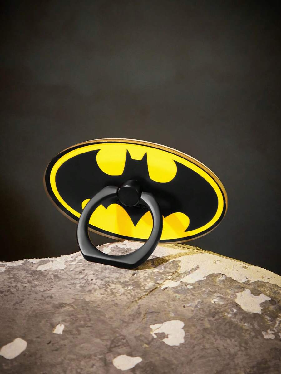 BATMAN X SHEIN 壓克力環形手機支架,桌面支撐支架夾扣,強力黏貼多功能環,橢圓形,禮物創意,派對 - 彩色 - 查看 1