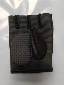 A Pair Of Sporty, Half-Finger Cycling And Fitness Gloves, Suitable For Rock Climbing, Hiking, And Outdoor Workouts (Only One Available-Please Consider Carefully Before Purchasing) - Black - View 7