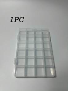 24-Bin Plastic Storage Box With Adjustable Dividers, Suitable For Storing Crafts, Beads, Fishing Gear, Jewelry, Etc. - Transparent - View 4