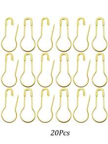 20/100/120/260Pcs Pin Clothing Tag Pins Bulb Pin Metal Gourd Pin Calabash Pin For Hand Sewing DIY Crafts Home Accessories - Gold - View 6