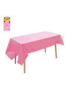 1 Piece Colorful Plastic Rectangular Tablecloth Waterproof Oil Proof Pink White Blue For Wedding Picnic Birthday Easter Holiday Kitchen Home Decor Party Gift Bridal Graduation Bachelorette Celebration Outdoor Indoor Dining Table Cover Housewarming - Multicolor - View 12