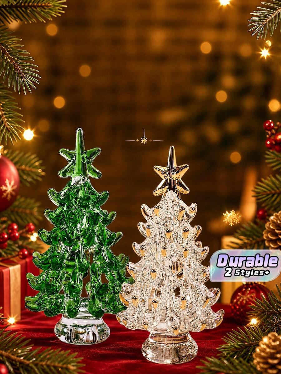Christmas Tree Handmade Wish Tree Small Ornament Children Holiday Home Daily Surprise Small Gift Desktop Decor - Crystal ornament - View 1