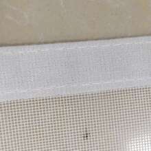 Zippered Self-Adhesive Mosquito Net, Suitable For Home Windows, Removable - White With White Edges - View 7