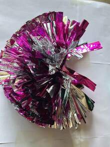 1 Colorful Cheerleading Pom Pom With Handle, Suitable For Ladies And Girls To Wave And Dance With, Perfect For Club Sports Events, Dance Parties, Cheerleading Performances, And Competitions. It's A Cheerleading Accessory And A Cheerleading Pom Pom - Multicolor - View 14