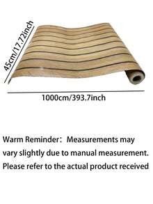 1 Roll Textured Vinyl 3D Wall Sticker - Waterproof Self-Adhesive Wallpaper. Natural Wood Grain, Easy To Clean And Remove, Suitable For DIY Home Decor, Ceiling, Partition And Curved Wall Sticker. Room Decor, Wall Decor, Bedroom Decor, Bathroom Decor, Living Room Decor, Kitchen Decor, Room Decoration, Living Room Decor, Home Decor, Wall Art Wallpaper. - brown - View 11