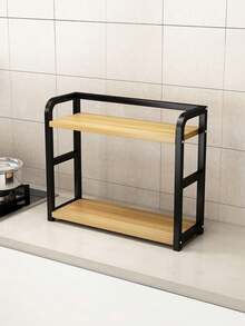Kitchen Multi-Functional Storage Rack For Seasonings, Utensils, And Bottled Condiments With Multi-Layer Shelving - View 5