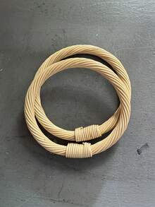 Natural Rattan Bag Handle Multi Styles Wicker Purse Hand Strap DIY Crochet Bag Accessories - multicolor - View 10
