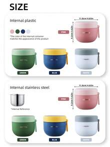 Cirelle 1PC Oat Cup Can Be Microwave Heated For Breakfast, Office Workers Can Bring Yogurt Cup - Multicolor - View 10