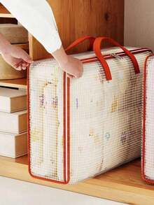 Piece Storage Bag For Various Items, Transparent Water-Resistant Pvc Material, Suitable For Seasonal Clothing Storage And Organization, Large Travel Bag, School Packing Bag, Dormitory Clothing Storage Bag - Multicolor - View 19