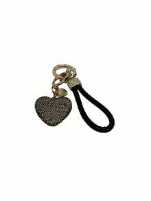Valentine's Day Gift Heart-Shaped Keychain, Wristlet Sparkling Keychain, Women's Keychain, Car Key, Wallet Charm, Handbag, Backpack Accessory, Engagement, Wedding, Birthday Party Gift - multicolor - View 17