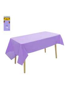 1 Piece Colorful Plastic Rectangular Tablecloth Waterproof Oil Proof Pink White Blue For Wedding Picnic Birthday Easter Holiday Kitchen Home Decor Party Gift Bridal Graduation Bachelorette Celebration Outdoor Indoor Dining Table Cover Housewarming - Multicolor - View 16
