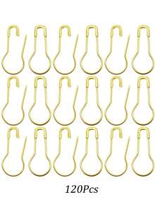 20/100/120/260Pcs Pin Clothing Tag Pins Bulb Pin Metal Gourd Pin Calabash Pin For Hand Sewing DIY Crafts Home Accessories - Gold - View 5