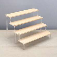 Perfume Stand Organizer Acrylic Display Risers Cupcake Display Stand Holder Large Shelf Risers For Figures, Dessert Shelves For Party, Riser Stand For Decoration And Organizer Dolls Collections Display Food Dessert Stand Jewelry Display Stand Clear - Beige - View 8