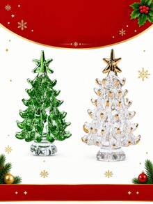 Christmas Tree Handmade Wish Tree Small Ornament Children Holiday Home Daily Surprise Small Gift Desktop Decor - Crystal ornament - View 2