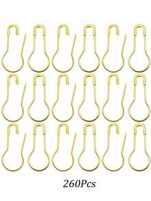 20/100/120/260Pcs Pin Clothing Tag Pins Bulb Pin Metal Gourd Pin Calabash Pin For Hand Sewing DIY Crafts Home Accessories - Gold - View 7