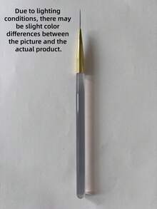1Pc Nail Art Liner Brush With Smooth Durable Bristles – Ultra Fine Drawing Pen For Thin Lines, Precision DIY Manicure Tool - Yellow - View 4