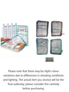 Double Layer Nylon Mesh Organizer Bag, Thickened L-Shaped Document Bag, Light Color Transparent Mesh File Bag, Large Capacity Student Mesh File Storage Bag - Portable Zipper Backpack, With Handle Exam Subject Organizer Bag, Transparent Student - A4 - View 14