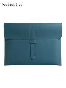 1PC A4 Leather Portfolio Folder Professional Sleek With Elastic Band Pen Loop For Documents Notebooks For Business Meeting School Student Office HotSale - Multicolor - View 3